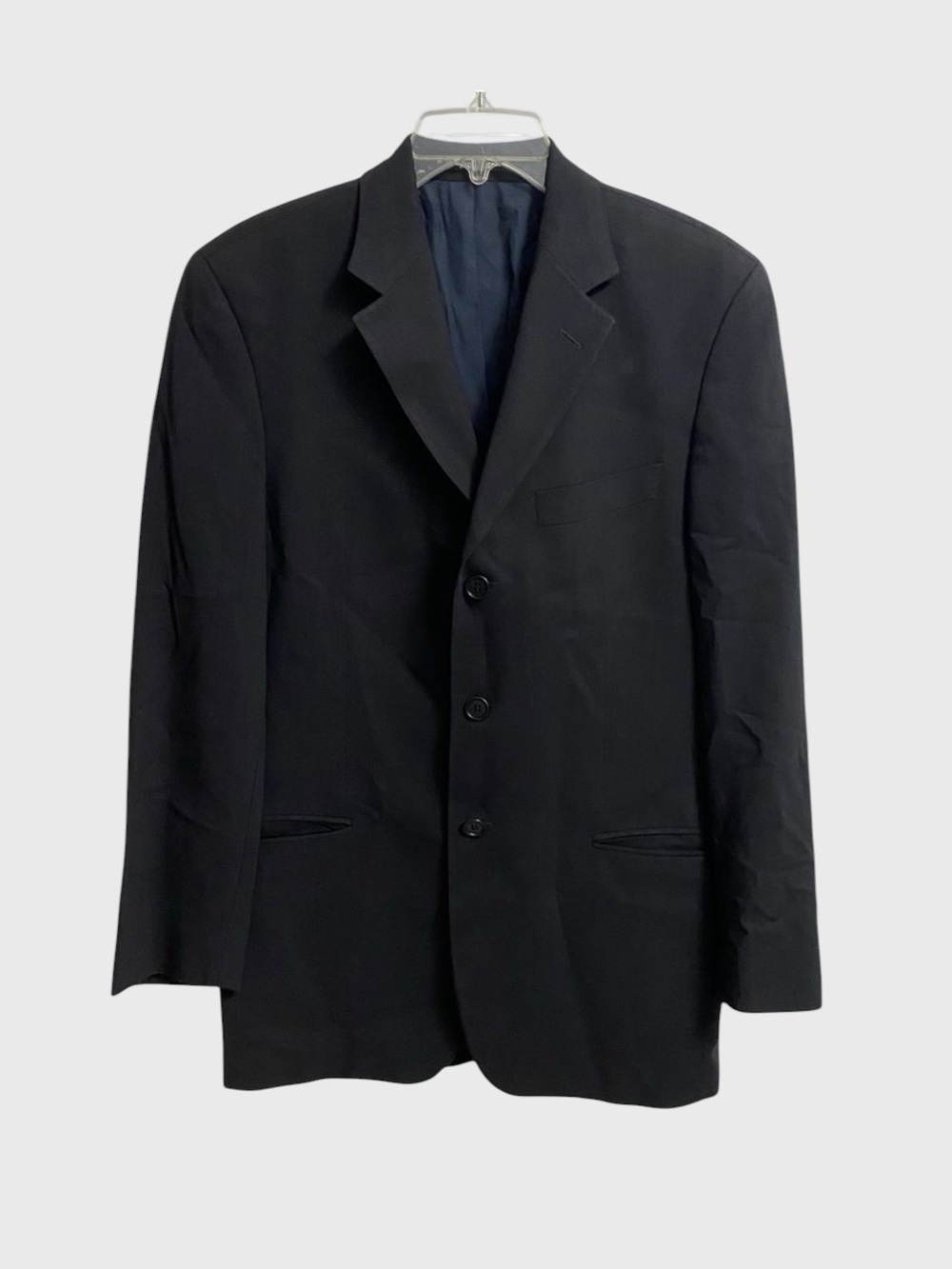 Hugo Boss Einstein Sigma 3-Button Wool Suit Jacket Blazer Men's 36S Navy Preppy